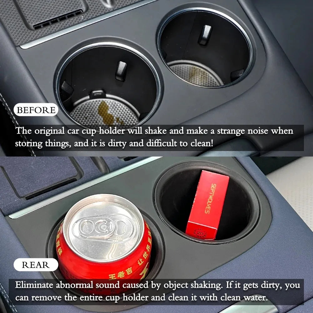 Boîte de rangement centrale de voiture pour Xpeng G9 2022 – 20225, porte-gobelet, plateau de tableau de bord, organisateur de rangement, accessoires d'intérieur de voiture noirs TPE