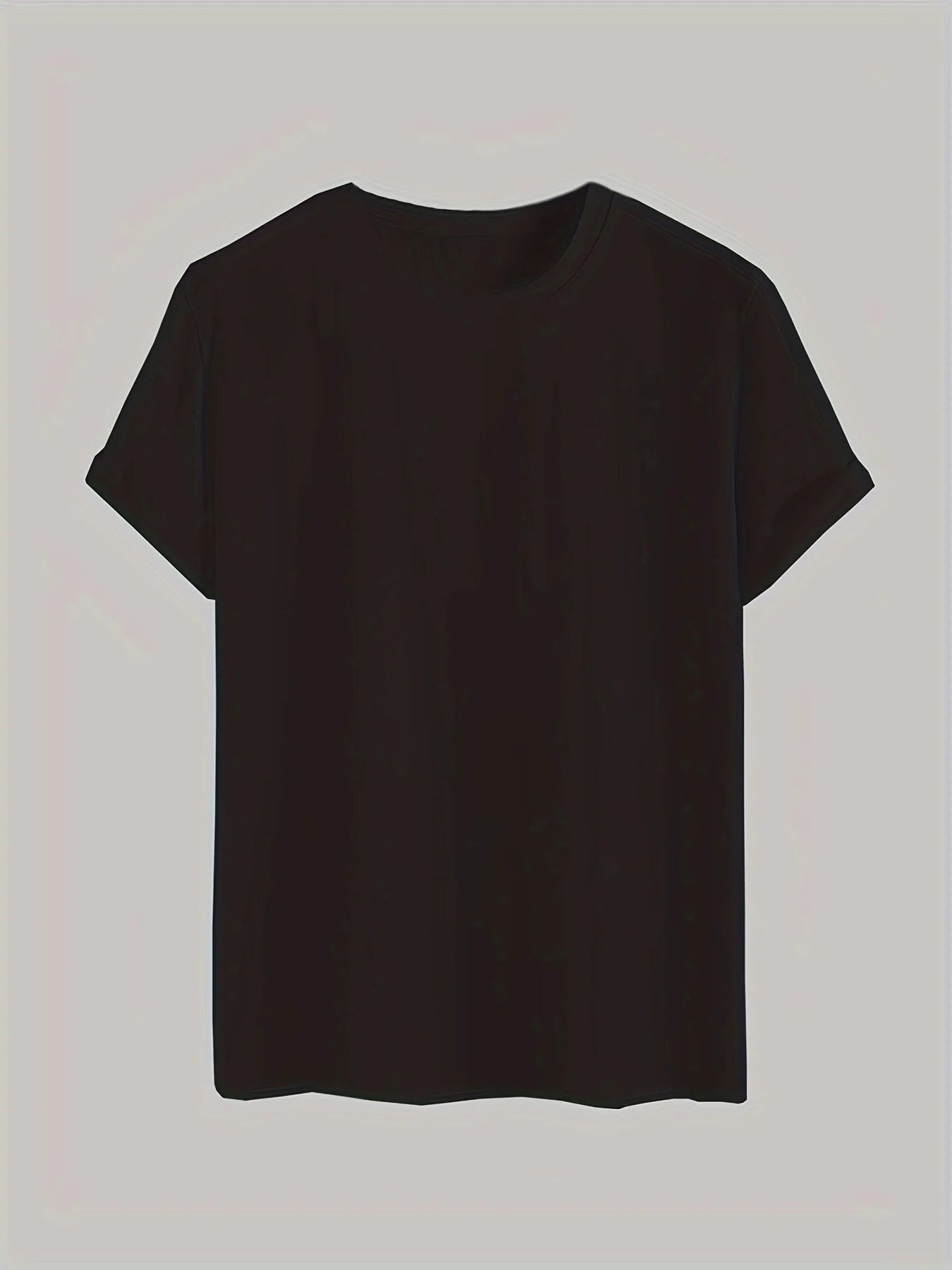 T-shirt à manches courtes et col rond pour homme, Style Simple, décontracté, dessin animé, couleur unie, confortable, pyjama pour la maison, vêtements d'extérieur d'été