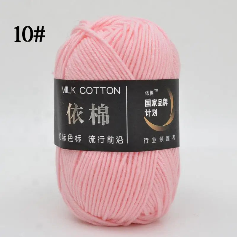 Nouveau 10 pièces série rose fil lait coton fil combinaison Crochet tricot fil ensemble pour bricolage à la main artisanat pull écharpe tricot