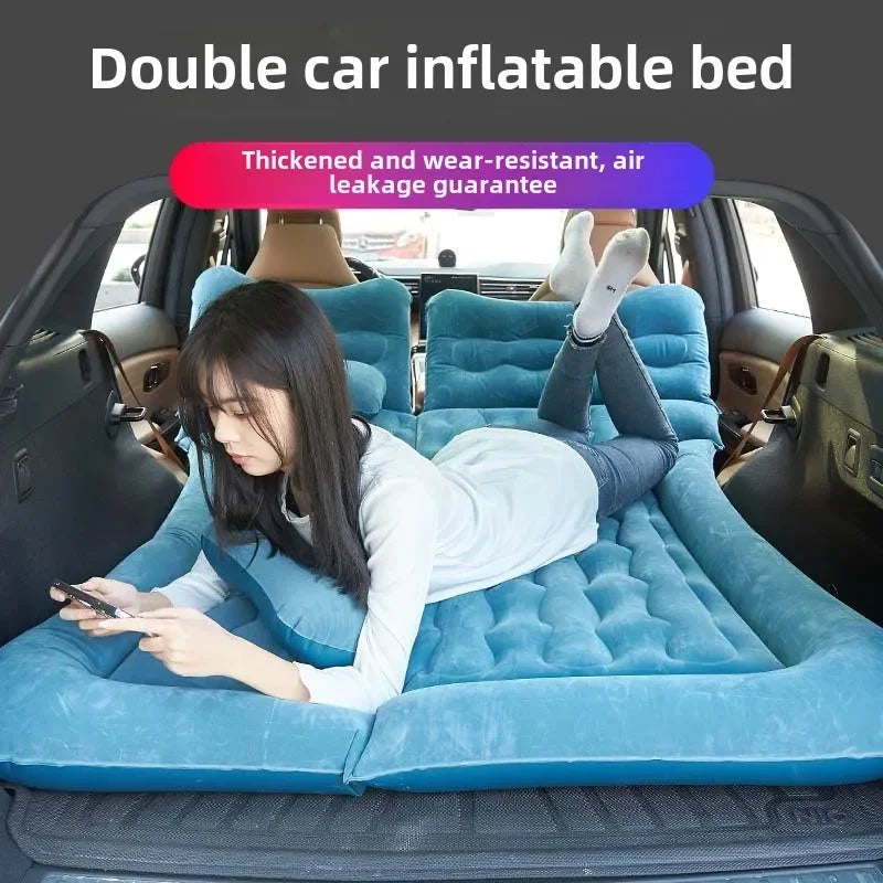 Lit pneumatique de voiture matelas de voyage arrière de voiture tapis de couchage suv matelas de chape de coffre lit d'air de couchage de voiture