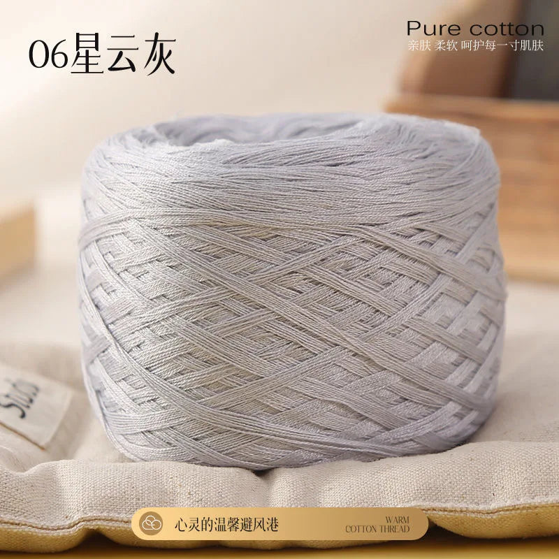 Fil de coton de bambou 100g pour tricoter le fil de coton, ligne Croche, tissu en soie de styliste, frais en été, fil pour bébé tricoté