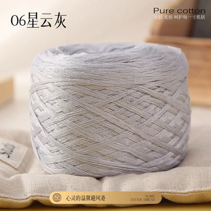 Fil de coton de bambou 100g pour tricoter le fil de coton, ligne Croche, tissu en soie de styliste, frais en été, fil pour bébé tricoté