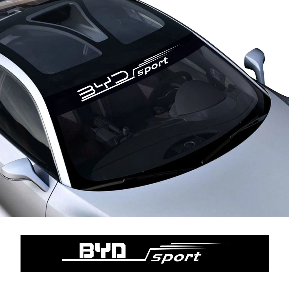 Autocollant en vinyle pour pare-brise de voiture, décalcomanie de décoration, accessoires de réglage automatique pour BYD F3 E6 Yuan Plus Atto F0 G3 I3 Ea1 Song Max Tang Dmi
