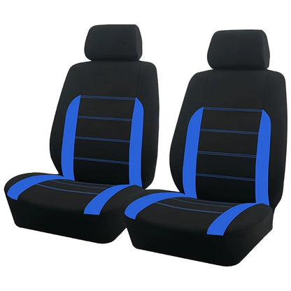 AUTO PLUS-Ensemble de Housses de Siège de Voiture Universelles en Polyester, Protection en Tissu Uni Bicolore, Accessoires Automobiles