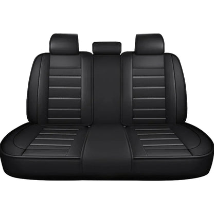 Ensemble complet de housses de siège de voiture en cuir PU, protection de banc fendue avant et arrière, quatre saisons universelles, adaptées à la plupart des accessoires de voiture SUV