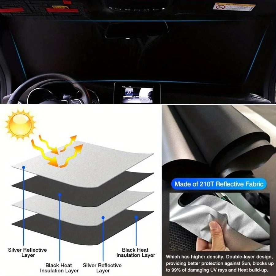 Pare-soleil de pare-brise pour Toyota CHR 2018 – 2023 CH-R, couverture de fenêtre, pare-soleil pliable, blocs de protection solaire, rayons UV, garde votre refroidisseur de voiture