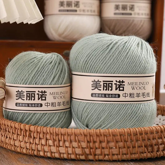 Fil de laine mi-épais pour chaussettes, tricot à la main, pull, pantalon, foulards, vêtements en cachemire mérinos, fil de Crochet doux pour bébé, 500 g/ensemble