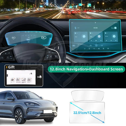 Film de protection en verre trempé pour voiture BYD Seal U/Sealion 6/Song Plus 2021 – 25, protecteur d'écran pour tableau de bord de Navigation GPS