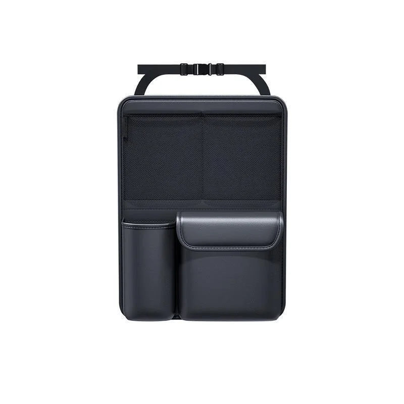 Sac de rangement en cuir pour coffre de voiture, organisateur d'outils pliables pour dossier de siège de voiture, rangement UV multifonctionnel, organisateur suspendu pour siège arrière de suv