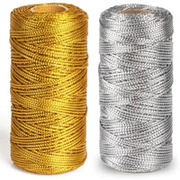 1.5mm 100M or argent macramé corde corde pour couture bricolage corde 100M macramé corde corde pour couture et artisanat fil ficelle