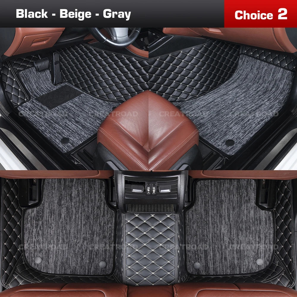 Tapis de sol de voiture Double couche, couverture de tapis automobile personnalisée, accessoires d'intérieur pour Xpeng G6/G9 2022 2023 2024 2025