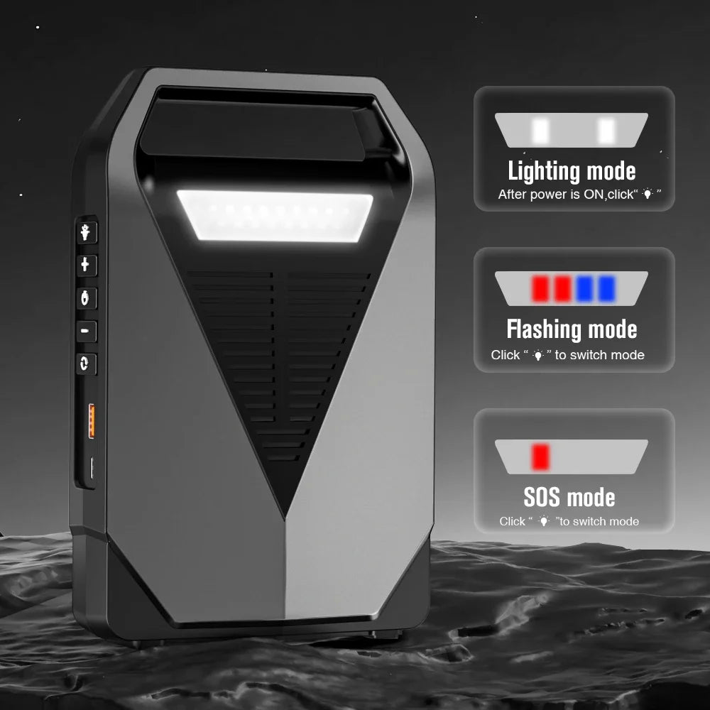 BUVAYE-Démarreur de compresseur d'air pour diabétique avec batterie externe, booster de batterie 2500A, démarreur de moteur 12V, pompe électrique 150PSI, gonfleur d'opathie