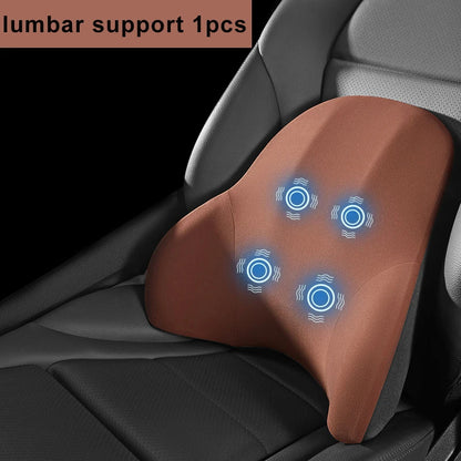 Oreiller cervical électrique pour voiture, vibration valide, support de voiture intelligent, coussin lombaire, siège, sauna, repos du dos