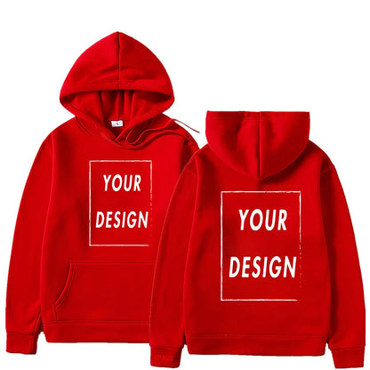 Votre propre Design marque Logo/image personnalisée partout hommes femmes sweat à capuche bricolage sweat à capuche décontracté à la mode nouveau