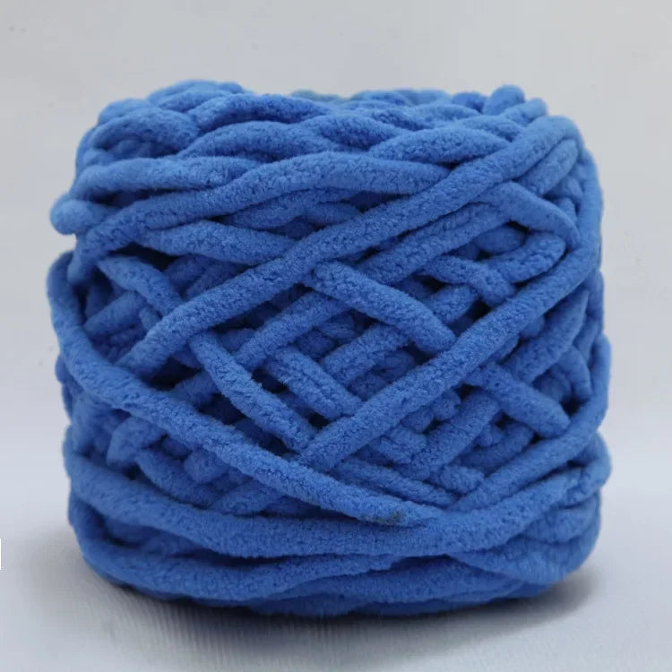 Fil à tricoter Chenille 100g/boule, ligne de bande de glace douce, fil de coton, fil de laine pour bricolage, écharpe à tricoter à la main, laine épaisse, vente en gros