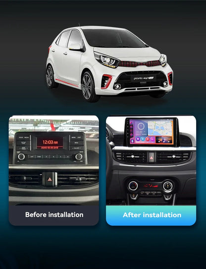 QSZN pour KIA Picanto Morning 3 JA 2018 - 2019 Android 13 autoradio lecteur vidéo multimédia CarPlay Auto 4G GPS Navigation stéréo