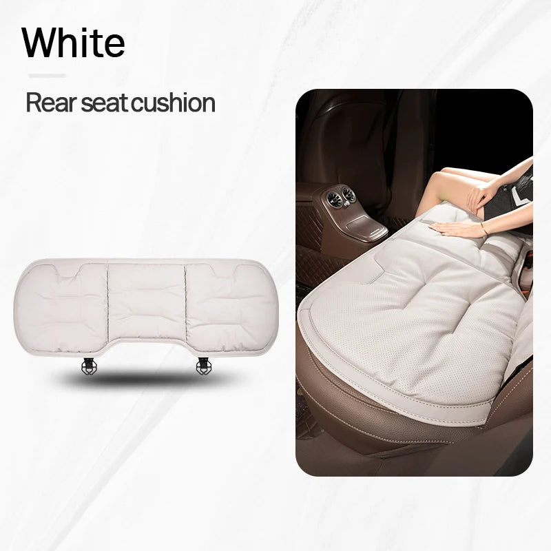 Housse de siège de voiture universelle en cuir, housse de coussin de taille pour siège de voiture, quatre saisons, coussin de Protection pour sièges intérieurs automobiles, accessoire de voiture