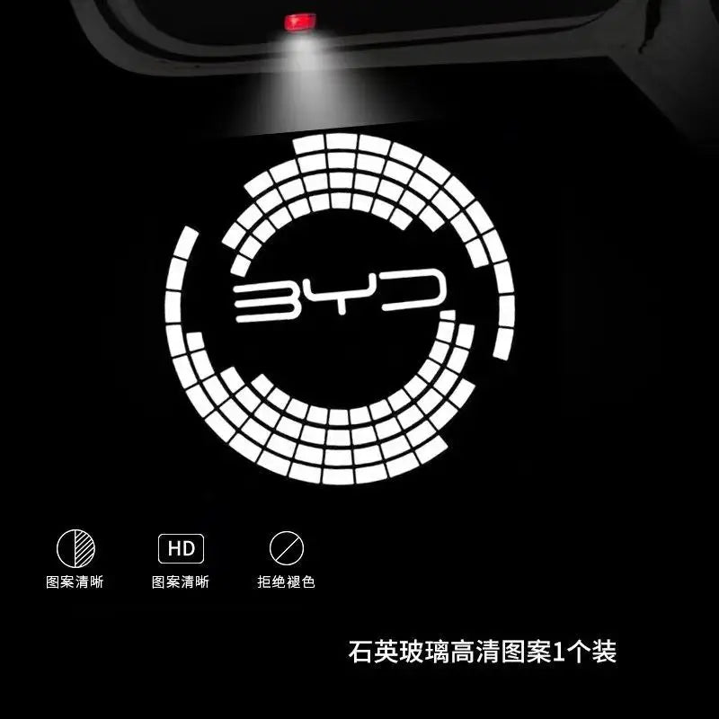 Convient aux lumières de bienvenue de porte de voiture BYD Lumière de bienvenue haute définition qui ne se décolore pas pour la lumière de bienvenue de voiture BYD BYD Han Qin Song