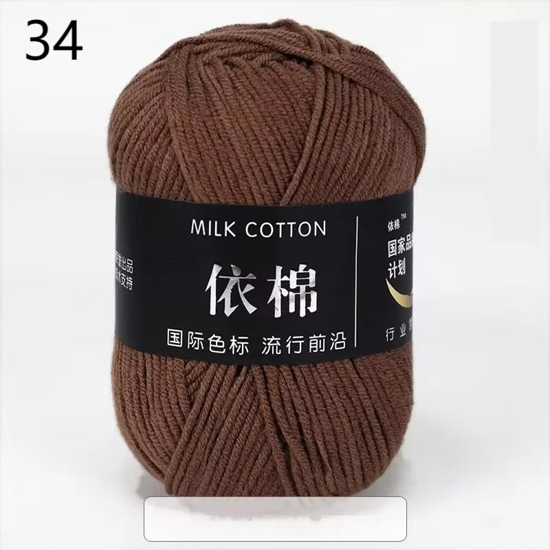 Nouveau 10 pièces série rose fil lait coton fil combinaison Crochet tricot fil ensemble pour bricolage à la main artisanat pull écharpe tricot