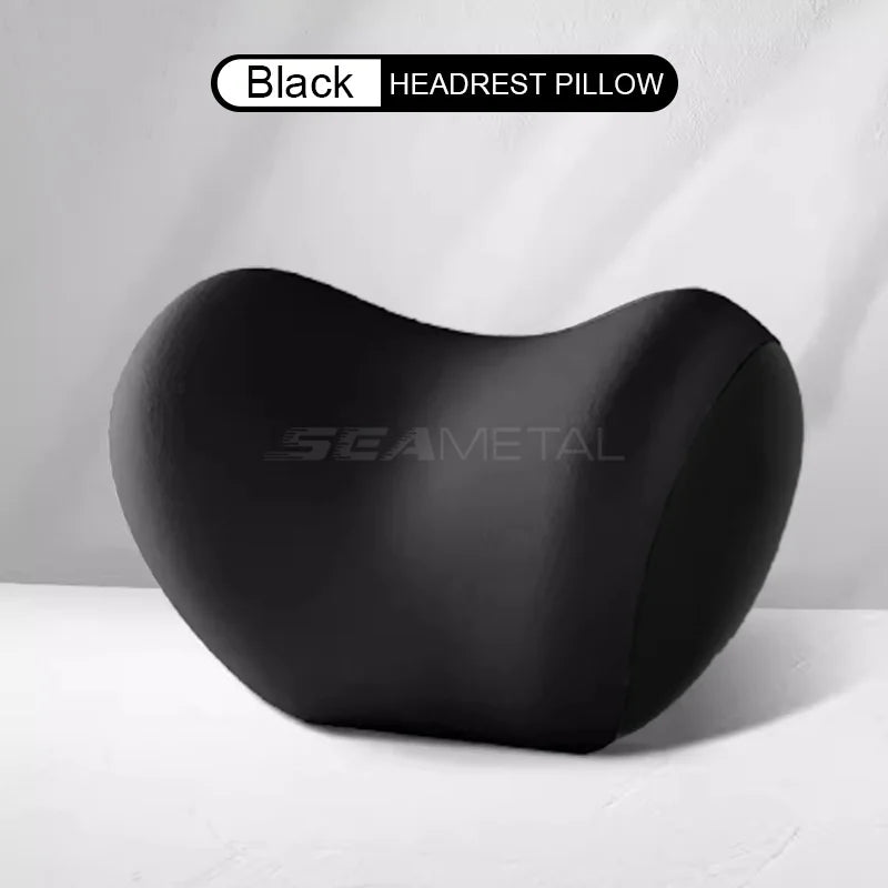 SEAMETAL وسادة سيارة داخلية من الإسفنج الذكي، وسائد مسند رأس عالمية للسيارة، وسادة حماية للرأس والرقبة، ملحق
