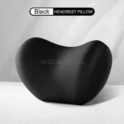 SEAMETAL وسادة سيارة داخلية من الإسفنج الذكي، وسائد مسند رأس عالمية للسيارة، وسادة حماية للرأس والرقبة، ملحق
