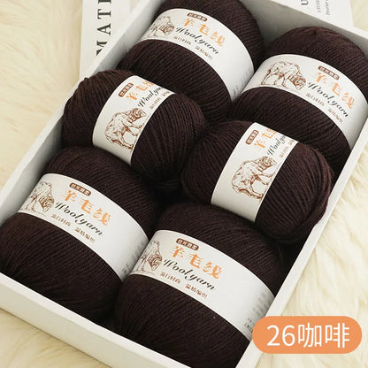 Fil de laine mélangé au Crochet de qualité supérieure, pour pull, écharpe, fil épais, 4 plis, 3 pièces x 100g = 300 grammes