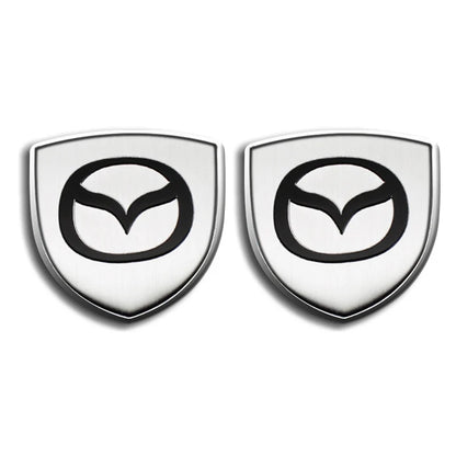 Autocollant de décoration de coffre de carrosserie de style voiture, emblème en métal 3D, Mazda CX5, MX, CX30, Angksela, Atez, MPE, CX3, 2017, Atenza 4, 1 ensemble, 2 ensembles