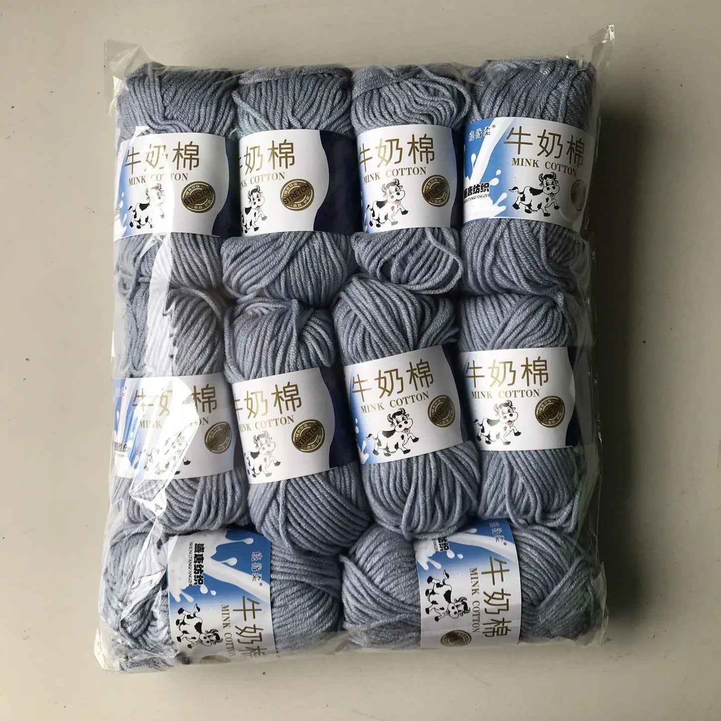 Fil de laine et de coton au lait, 500g, fil au Crochet pour écharpe tricotée à la main, pull, sacs de poupées, bricolage, fournitures de tricot au Crochet, 10 pièces/lot