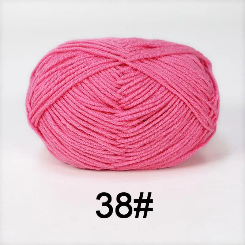 Nouveau 5 pièces 250g lait coton tricot laine fil couture teint Lanas pour Crochet artisanat pull chapeau poupées couture tricot outils