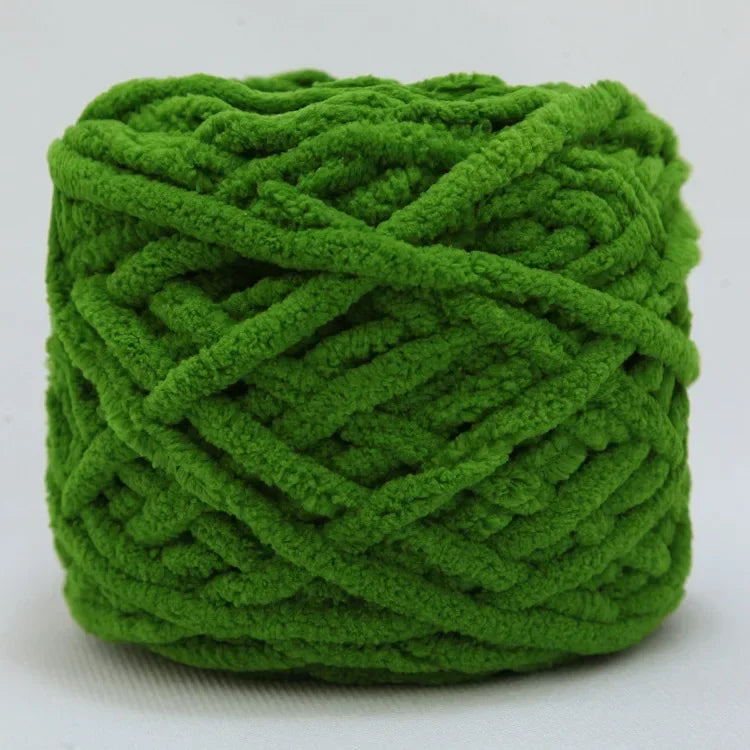 Fil à tricoter Chenille 100g/boule, ligne de bande de glace douce, fil de coton, fil de laine pour bricolage, écharpe à tricoter à la main, laine épaisse, vente en gros