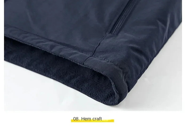 Manteau de randonnée en plein air pour hommes, manteau chauffant, chaud, décontracté, métropolitain, glaMan, vêtements thermiques de luxe, grande taille, mode, hiver