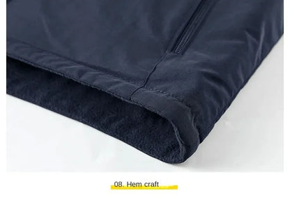 Manteau de randonnée en plein air pour hommes, manteau chauffant, chaud, décontracté, métropolitain, glaMan, vêtements thermiques de luxe, grande taille, mode, hiver
