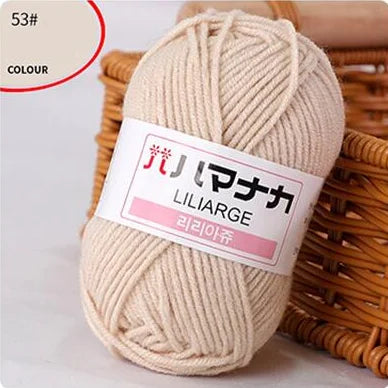 Fil de laine à tricoter en coton doux et doux pour bébé, fil de velours en fibres épaisses, fil de laine à tricoter à la main pour pull de bricolage