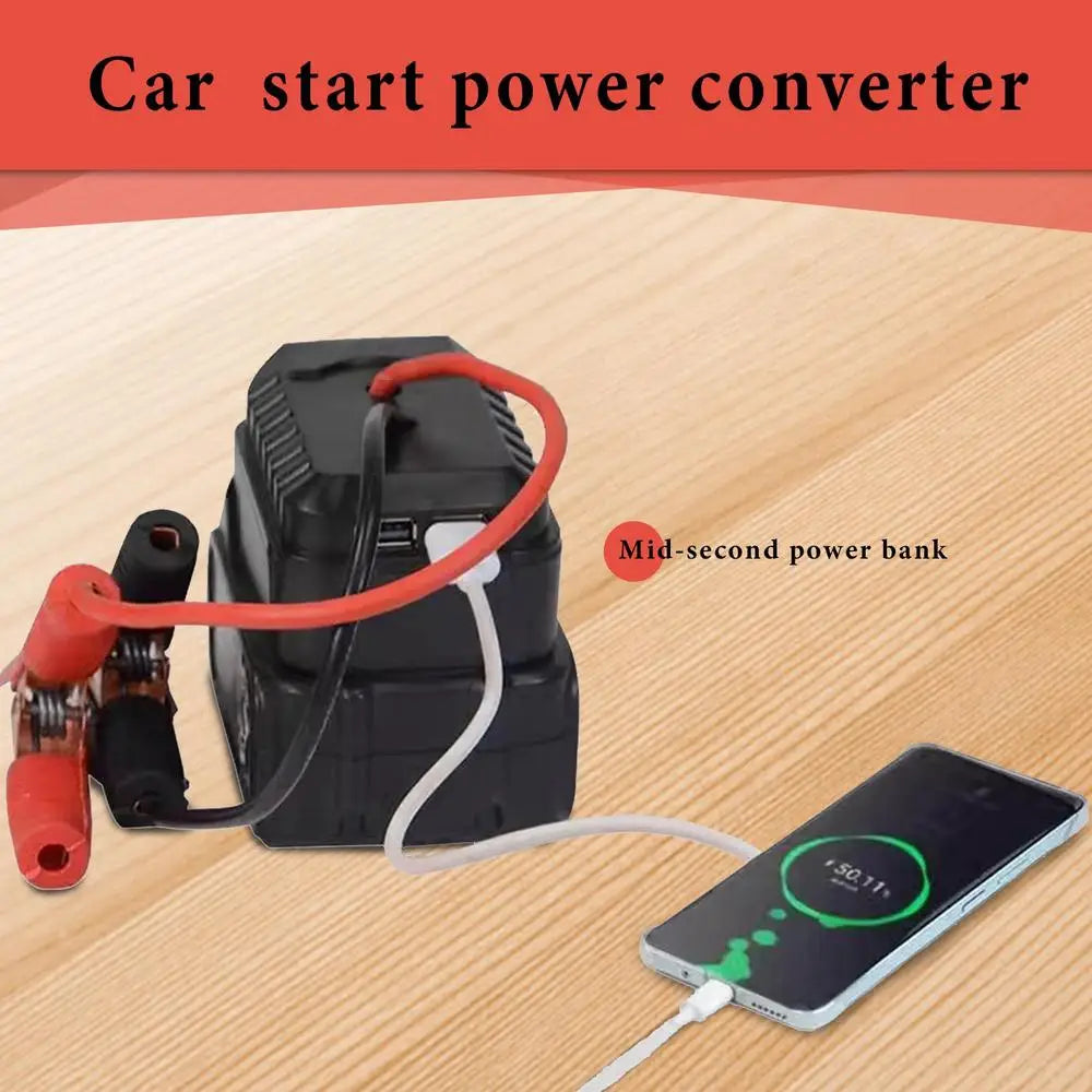Démarreur de saut de batterie de voiture Portable, boîte de saut, convertisseur de batterie au Lithium, bloc d'alimentation Compact pour le démarrage de véhicule d'urgence