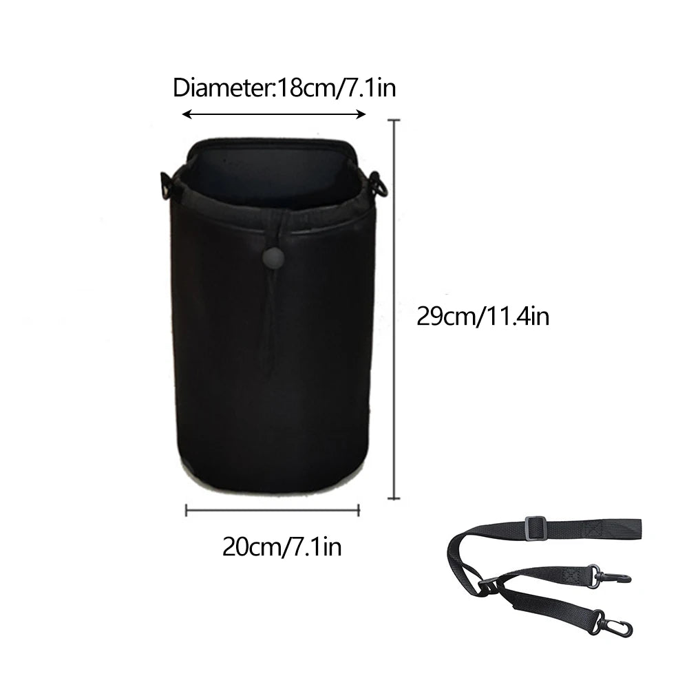 Support de bouteille d'eau universel pour console centrale avec poche de rangement, sangle réglable, organisateur intérieur de voiture