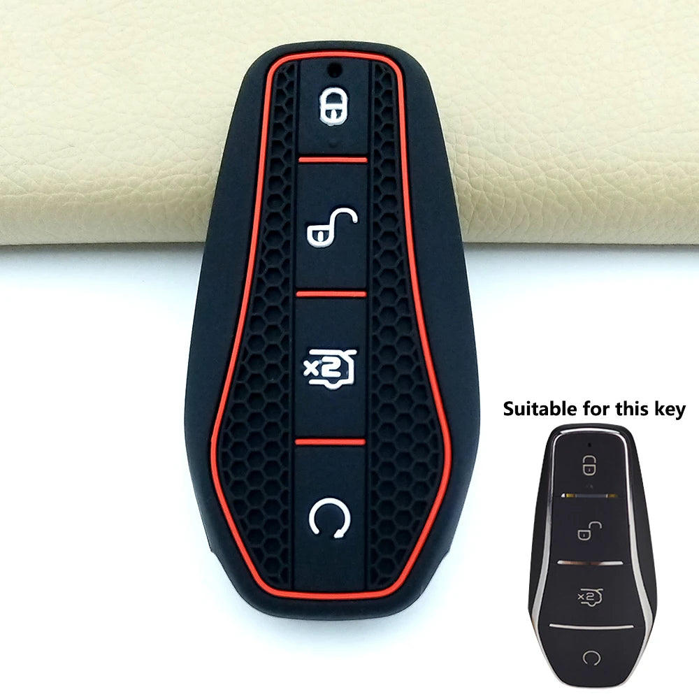 Housse de protection en Silicone pour clé de voiture, pour BYD Han Ev Tang Dm/Qin PLUS/Song Pro/MAX/Yuan Dolphin E2, accessoires de voiture, 2025