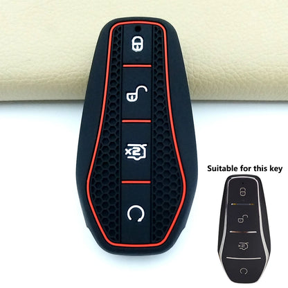 Housse de protection en Silicone pour clé de voiture, pour BYD Han Ev Tang Dm/Qin PLUS/Song Pro/MAX/Yuan Dolphin E2, accessoires de voiture, 2025