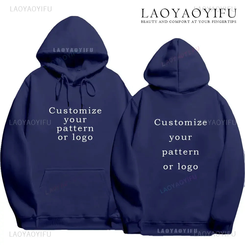 Sweat à capuche personnalisé avec Logo personnalisé, sweat-shirt chauffant et confortable pour étudiant, texte imprimé personnalisé, bricolage, à la mode