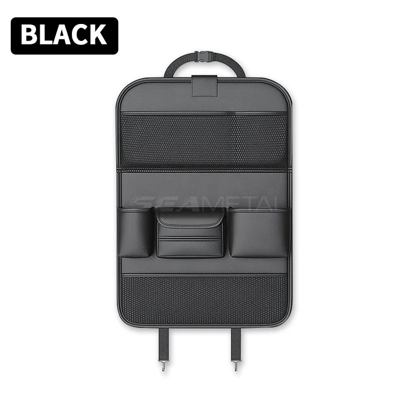 SEAMETAL – organisateur de dossier de siège de voiture, sac de rangement de siège arrière de voiture avec plateau de Table pliable, support de tablette, boîte à mouchoirs, accessoires de voiture
