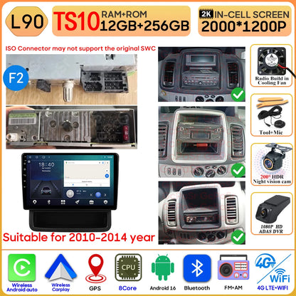 Autoradio Android 16 pour Renault Trafic 2 pour Opel Vivaro A pour Nissan primastar 2001 - 2014 GPS Navigation Carplay Android Auto