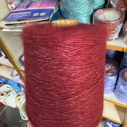 1 régiment de 500 grammes de laine Mohair ultra douce près du corps sans collant, foulards tricotés à la main, fil de pull