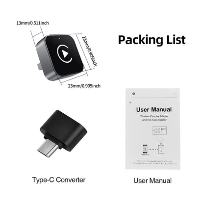 Adaptateur CarPlay Android Auto sans fil 2 en 1, boîtier Carplay AI, connexion automatique, adaptateur CarPlay sans fil pour voitures CarPlay filaires en usine