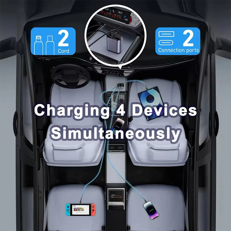 Chargeur de voiture USB type C, convertisseur de prise de charge rapide pour LYNK & CO 01 EM-P EM-F 02 Hatchback 03 05 06 PHEV 08 09 MHEV
