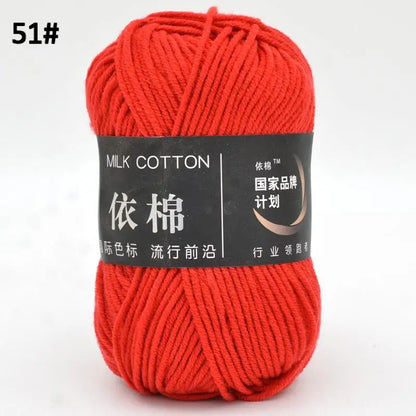 Nouveau 5 pièces 250g lait coton tricot laine fil couture teint Lanas pour Crochet artisanat pull chapeau poupées couture tricot outils