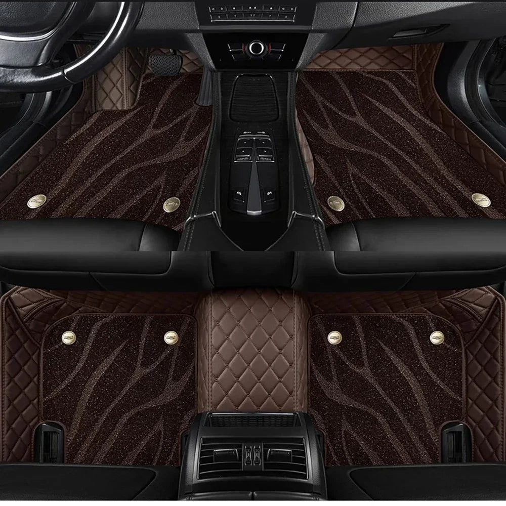 Tapis de sol de voiture personnalisé 5D, pour Mercedes Benz GLB X247 2019 – 2024 ans, Double couche, couverture de sol Coche