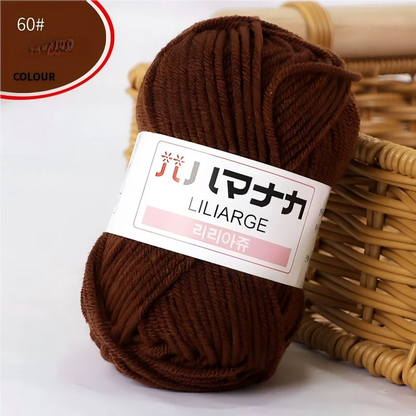 Fil à tricoter en coton doux et épais pour bébé, fil de velours en fibres épaisses pour tricot à la main, fil à crocheter pour pull DIY