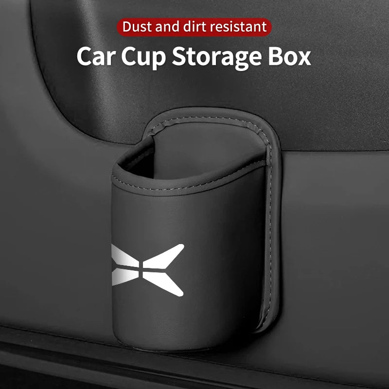 Boîte porte-gobelet de porte de voiture, boîte de rangement de tasse d'eau pour siège arrière de voiture, pour Xpeng P7 G3 G3i G9 P5 X2 N5 F30 H93 Beta 2019 2020 2021