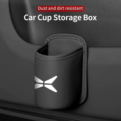 Boîte porte-gobelet de porte de voiture, boîte de rangement de tasse d'eau pour siège arrière de voiture, pour Xpeng P7 G3 G3i G9 P5 X2 N5 F30 H93 Beta 2019 2020 2021