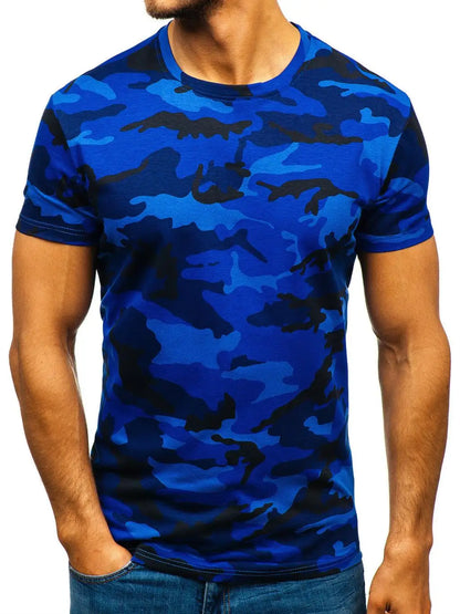 CamSolomon-T-shirt à manches courtes pour homme, streetwear en coton, col rond, décontracté, salle de sport, mode estivale, nouveau