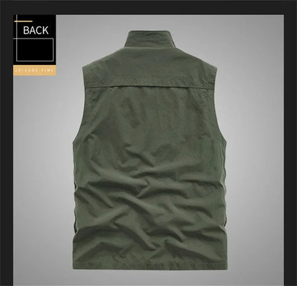 Veste sans manches pour hommes, gilet d'été pour Cargo, escalade, chasse, photographe en plein air, pêche, Camping, vêtements de travail, 2024
